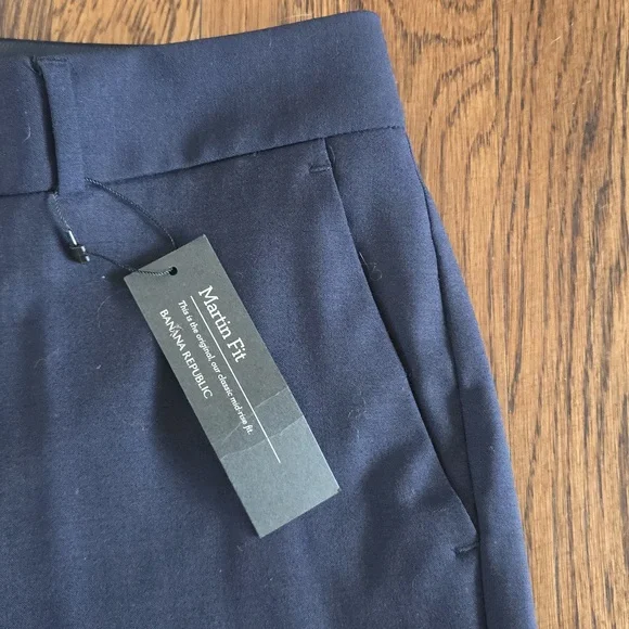 Banana Republic Martin Fit Navy Straight Leg Pants - Picture 6 of 13